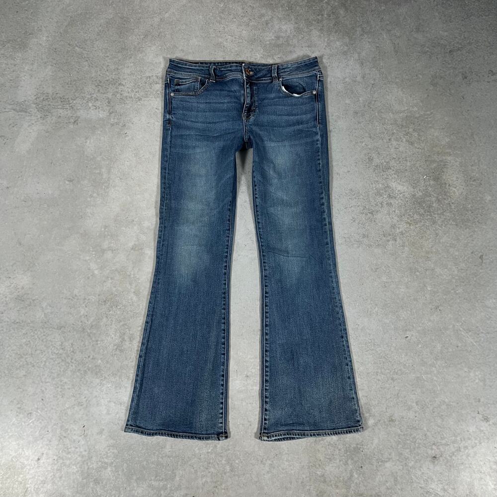 American Eagle Kick Boot Women's Size 14 Jeans Stretch Flared Bootcut Denim